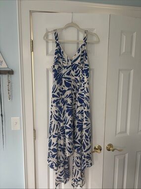 Alexis Barbara dress blue and white size S